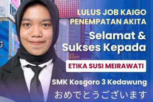 Tiga Siswi LPK Yorisoi Sragen Lulus Job Kaigo dan Siap Berkarier di Akita, Jepang